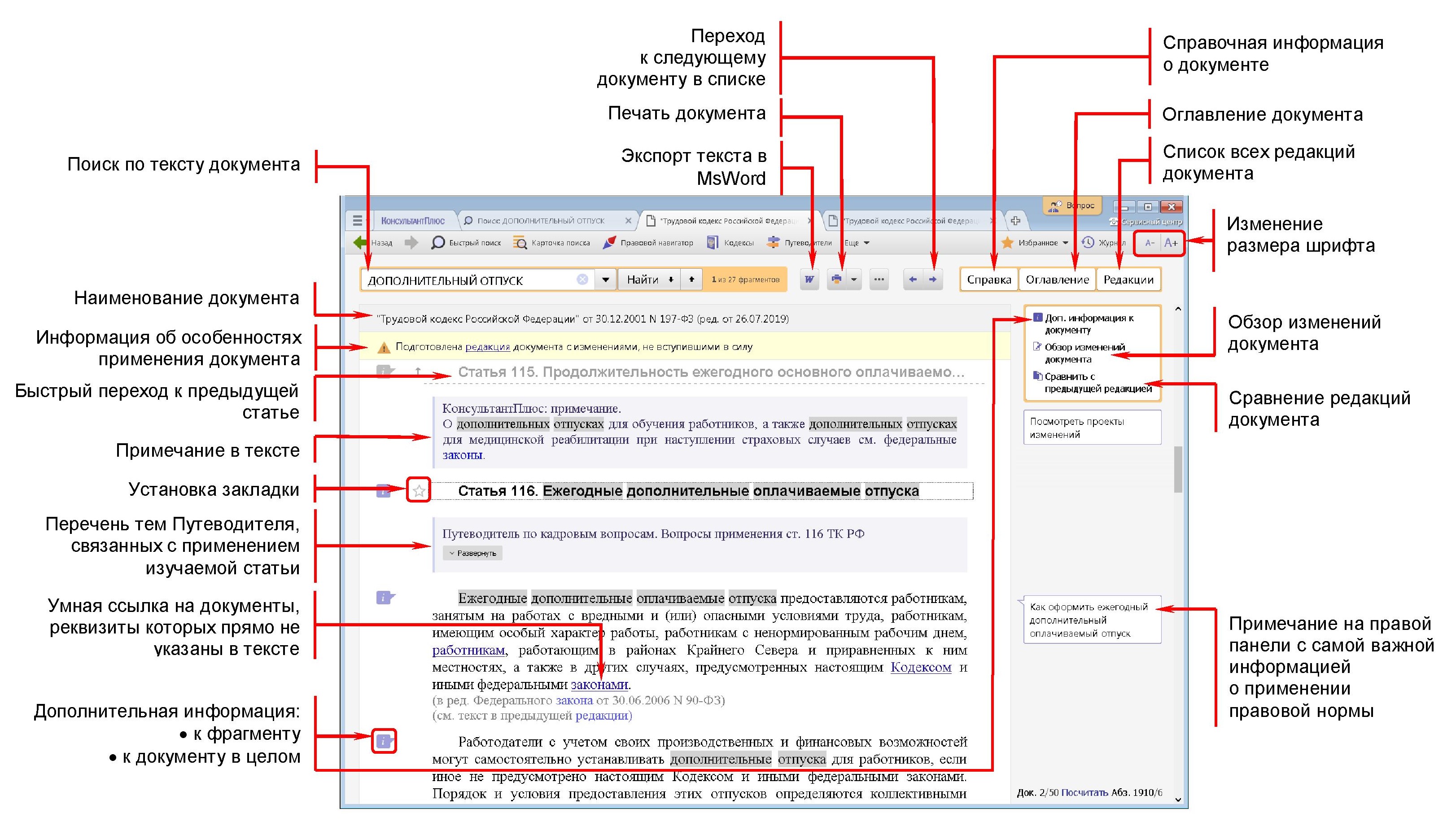 Знакомство и работа в СПС КонсультантПлюс